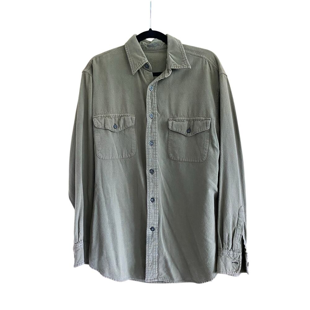 Urban Outfitters Medium Weight Olive Green Button Up Size Medium